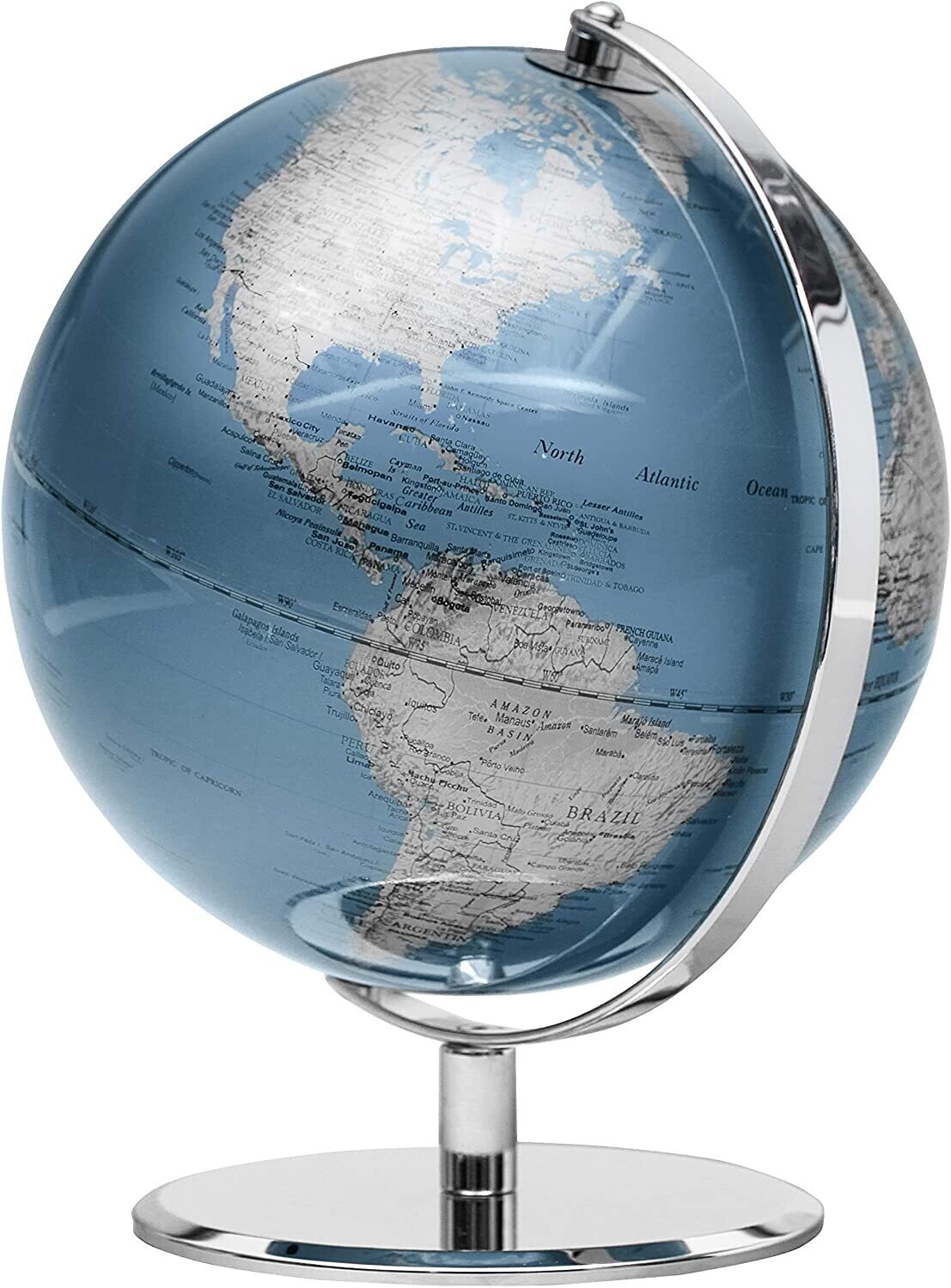 Latitude World Globe Indigo Blue