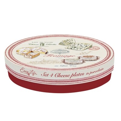 Set de 4 Platos de Queso Fromage