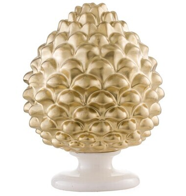 Piña Dorada en Ceramica 17cm