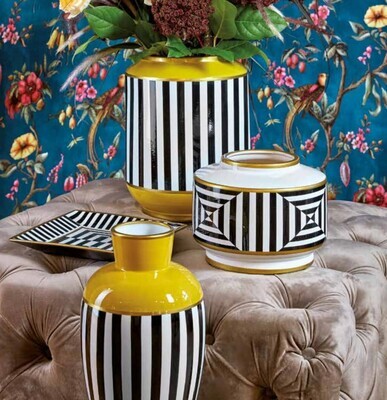 Florero Cilindrico Vogue Amarillo