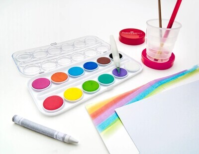 Young Artist Learn to Watercolor