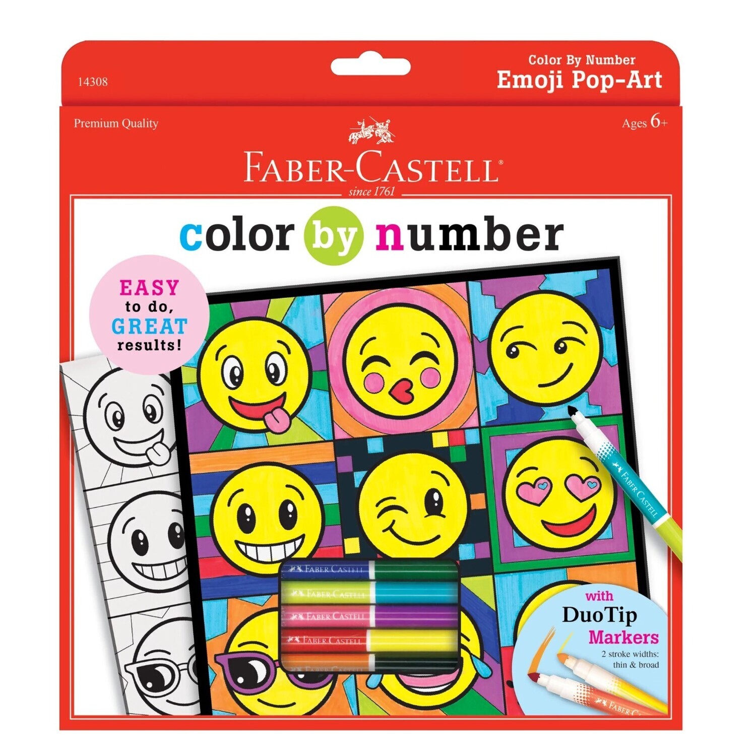 Color By Number Emoji Pop Art