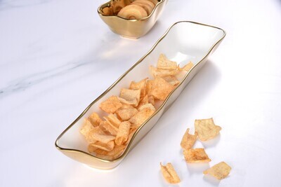 Cracker Tray Dorado (Blanco)