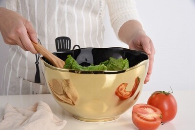 Bowl Extra Grande Dorado (Negro)