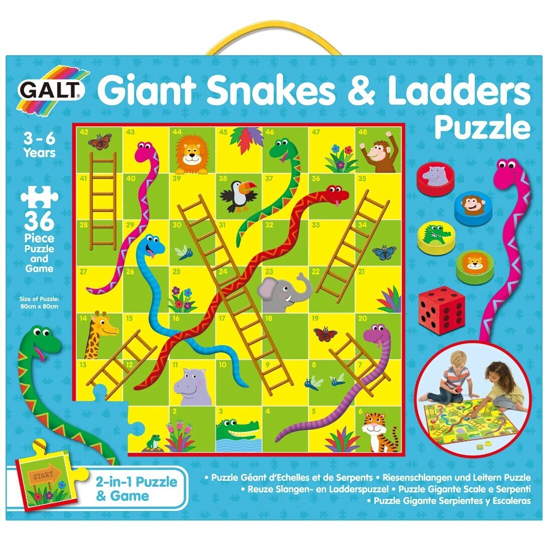 Giant Snakes and Ladders Puzzle