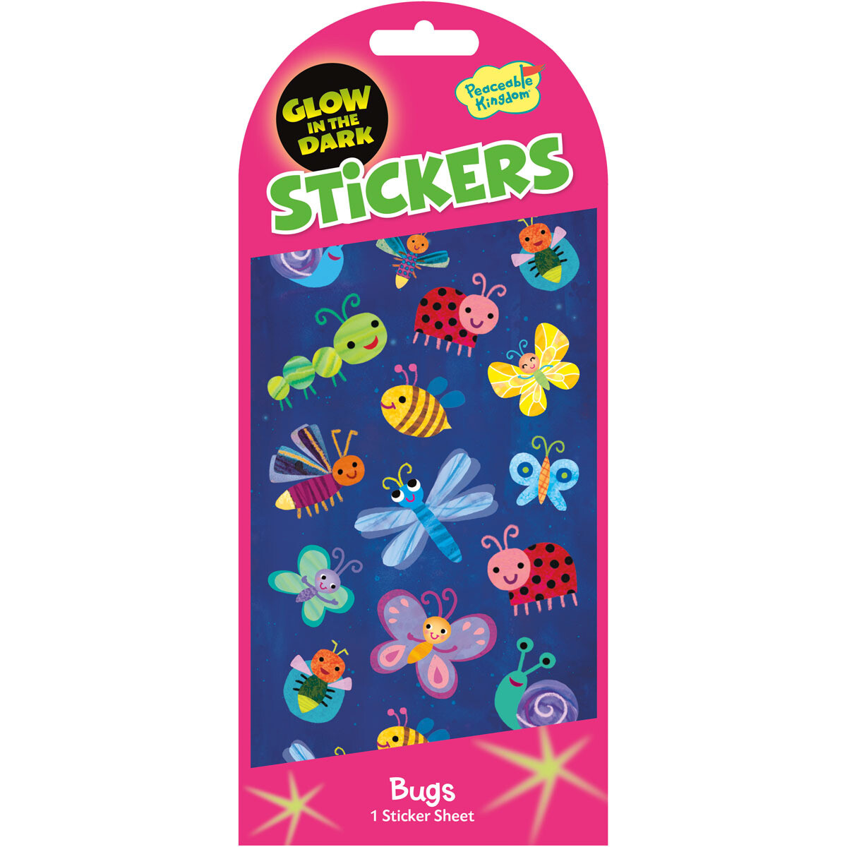 Bugs Glow in the Dark Stickers
