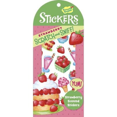 Strawberry Sweets Scratch and Sniff Stickers