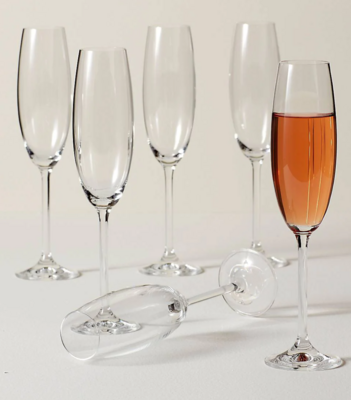 Set de 6 Copas de Champana Tuscany Classics