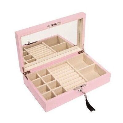 Single Hinged Jewelry Box (Rose Quartz)