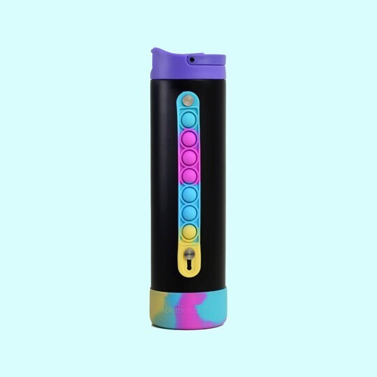 Termo Pop Fidget Bottle 20oz Black Tie Dye
