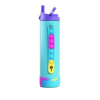 Termo Pop Fidget Bottle 20oz Poppin Blue Tie Dye