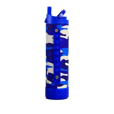 Termo Pop Fidget Bottle 20oz Blue Camo