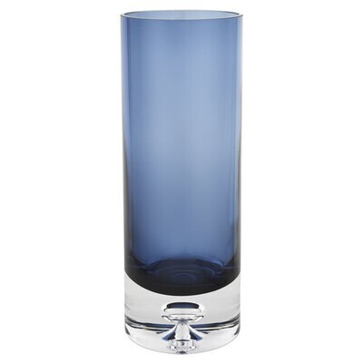 Cylinder Vase 10" Midnight Blue