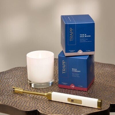 Encendedor de velas USB recargable crema y dorado