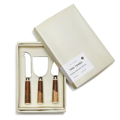 Set de 3 Cuchillos de Queso Two Tone