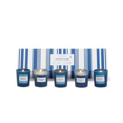 Set de 5 Velas Yacht Club en Caja de Regalo