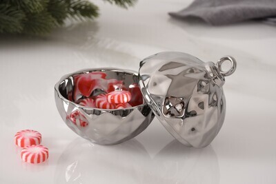 Small Ornament Bowl Plateado
