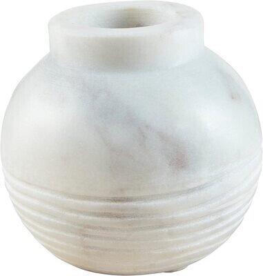 Vertical Stripe Marble Vase