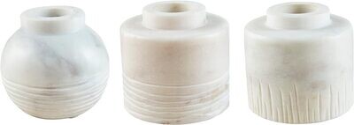 Vertical Stripe Marble Vase