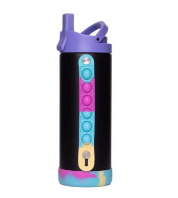 Termo Pop Fidget Bottle 14oz Black Tie Dye
