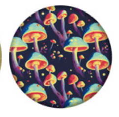 Wingman Frisbee de Silicona Flying Mushrooms