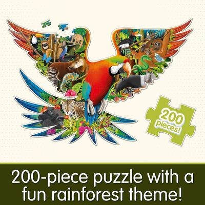 Wild Life World Rainforest Puzzle 200 pieces