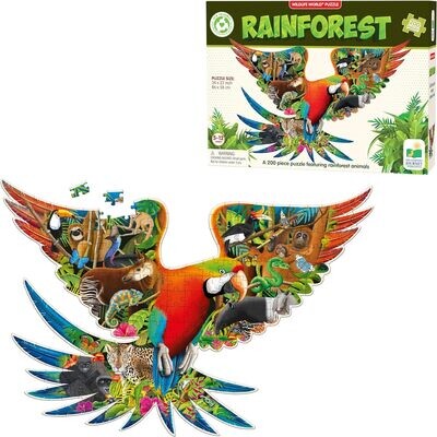 Wild Life World Rainforest Puzzle 200 pieces