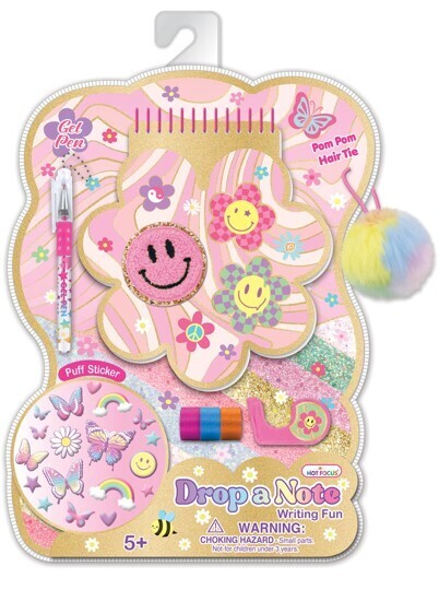 Drop a Note Writing Fun Groovy Flower