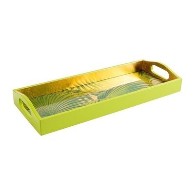 Bandeja de Bar con Asas Palm Fronds Gold