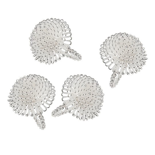 Set de 4 Anillos de Servilleta Aster Gold Bloom