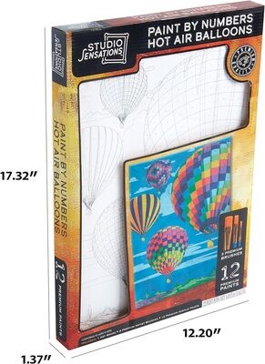 Paint by Numbers Hot Air Balloons Kit