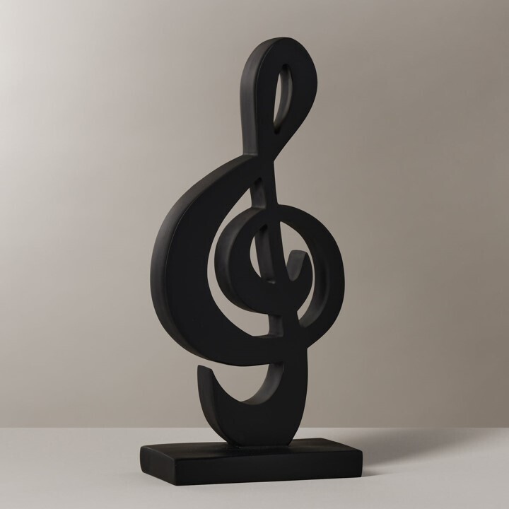 Escultura Nota Musical 11&quot; Black