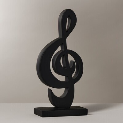 Escultura Nota Musical 11&quot; Black