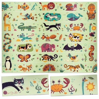 Domino Puzzle Animals