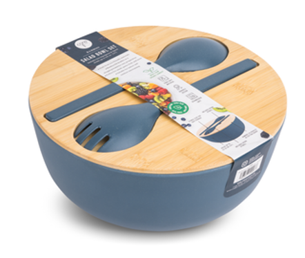 Set de Salad Bowl 4 Piezas Bamboo Oceanic