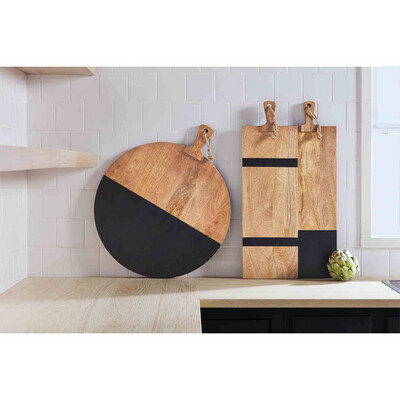 One Stripe Black Serving Board