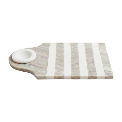 Tabla con Bowlsito de Rayas
