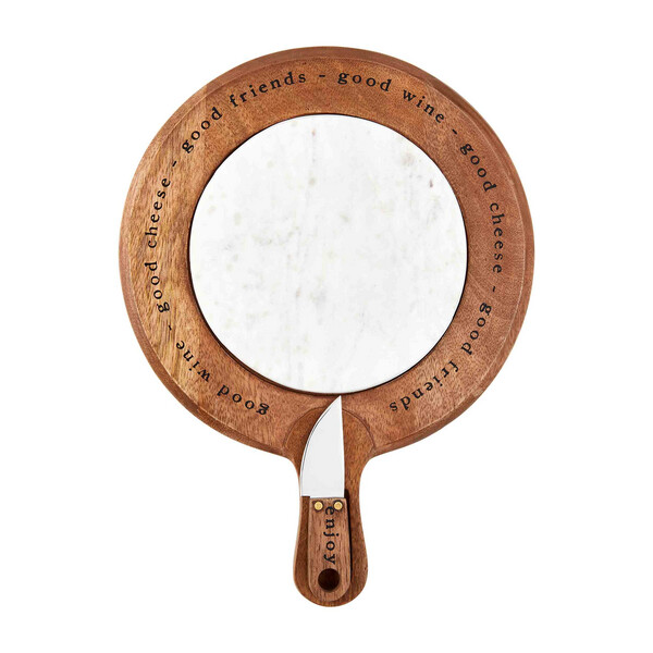 Marble Insert Cheese Board Set