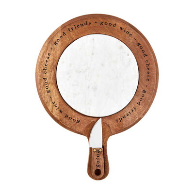 Marble Insert Cheese Board Set