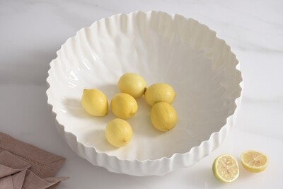 Extra Large Shallow Bowl Blanco