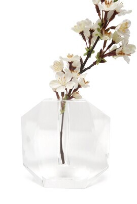 Crystal Bud Vase con Diseno Dimensional