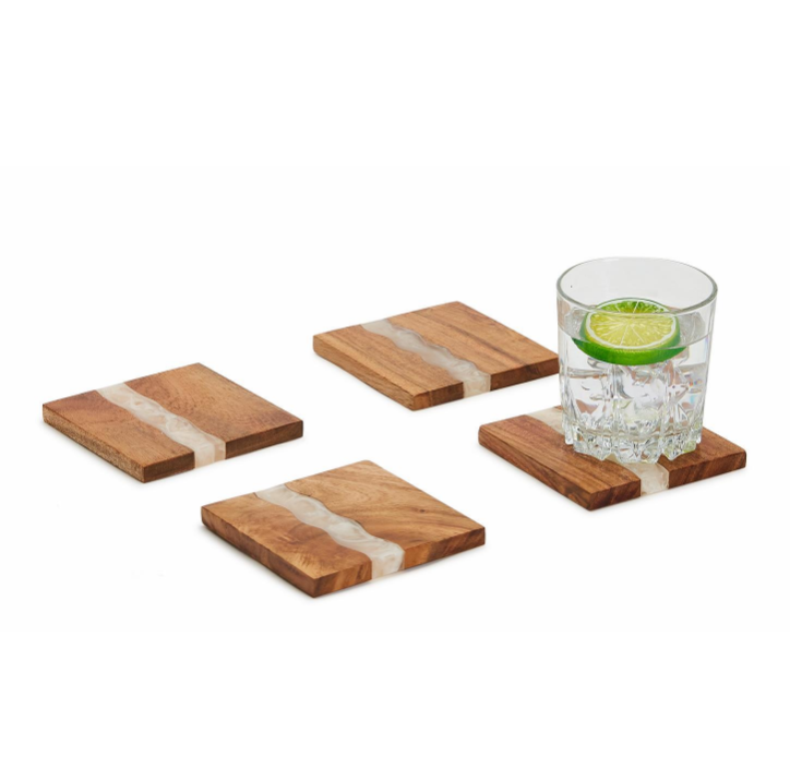 Set de 4 Coasters con Soporte Verglas