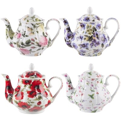 Tetera Chintz 37oz Red Poppy