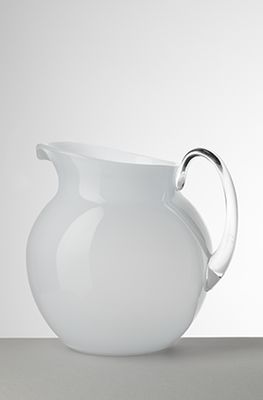 Jarra Acrílica Grande Blanca Transparente