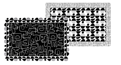 Placemats Double Sided Graffiti