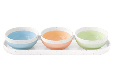 Set de Bandeja y 3 Bowlsitos Pastel and Trend