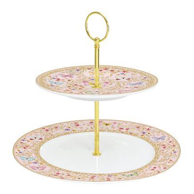 Cake Stand de 2 Pisos Majestic Butterflies