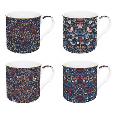 Set de 4 Mugs en Caja de Regalo Floral Chintz