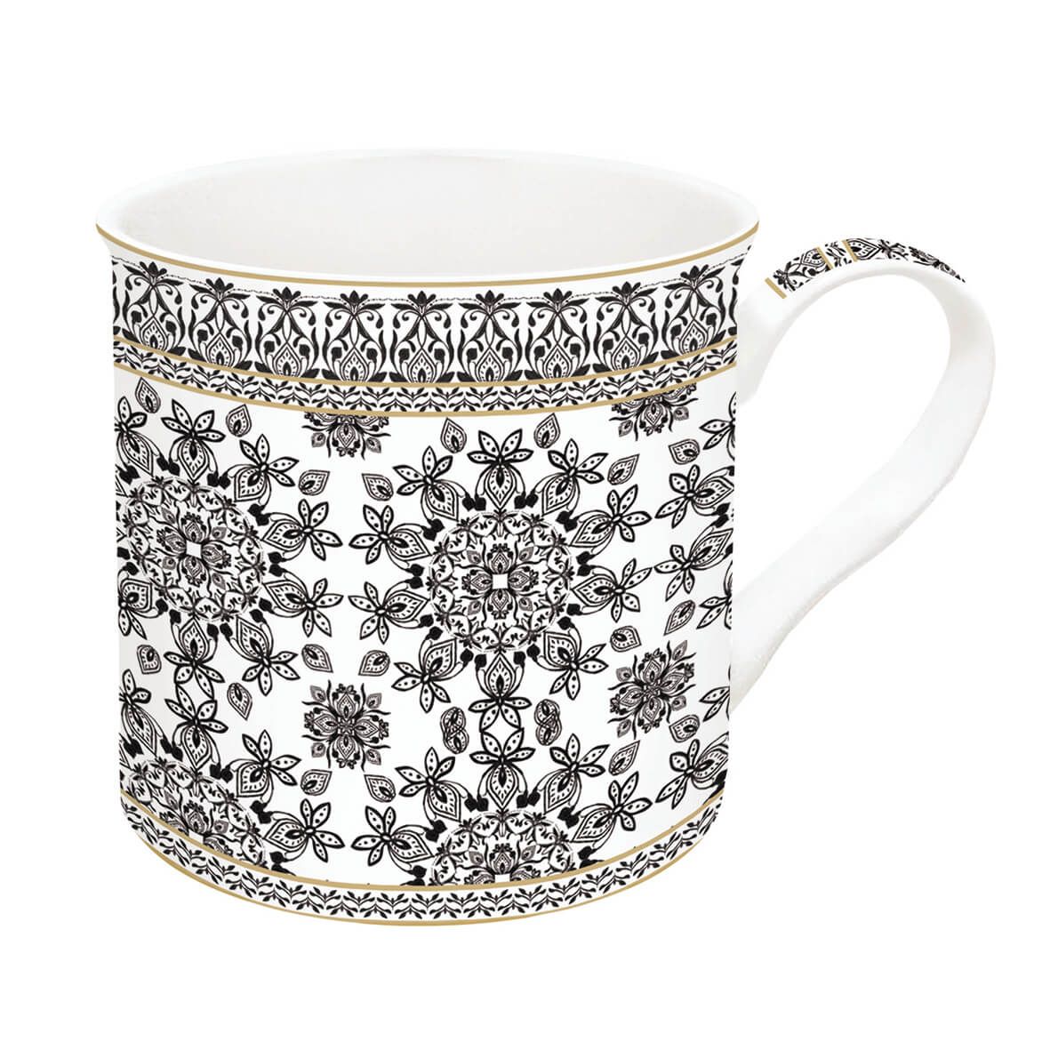 Mug en Caja de Regalo Arabian Geometric White