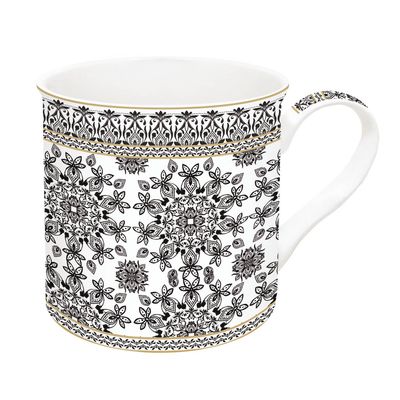 Mug en Caja de Regalo Arabian Geometric White